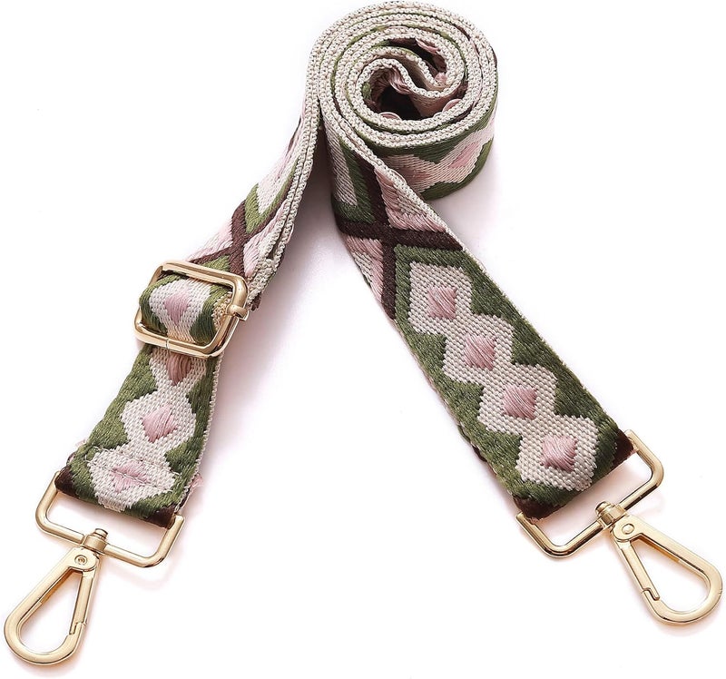 S-Jacorry Purse Strap Replacement Crossbody Wide Shoulder Strap Adjustable Canvas Straps Handbag Strap Replacement Belts - Image 2